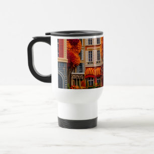 Taza de viaje de calle parisina de otoño – Clásica