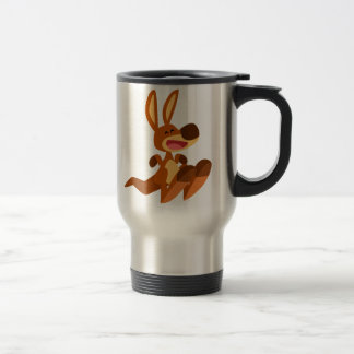 Taza de viaje de canguro de dibujos animados lindo