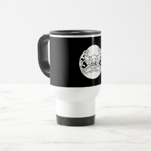Taza de viaje de conejo de luna de ola