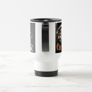Taza de viaje de diseño artístico hermoso | Café e