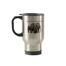 Taza de viaje de elefante africano