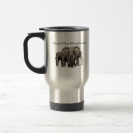 Taza de viaje de elefante africano