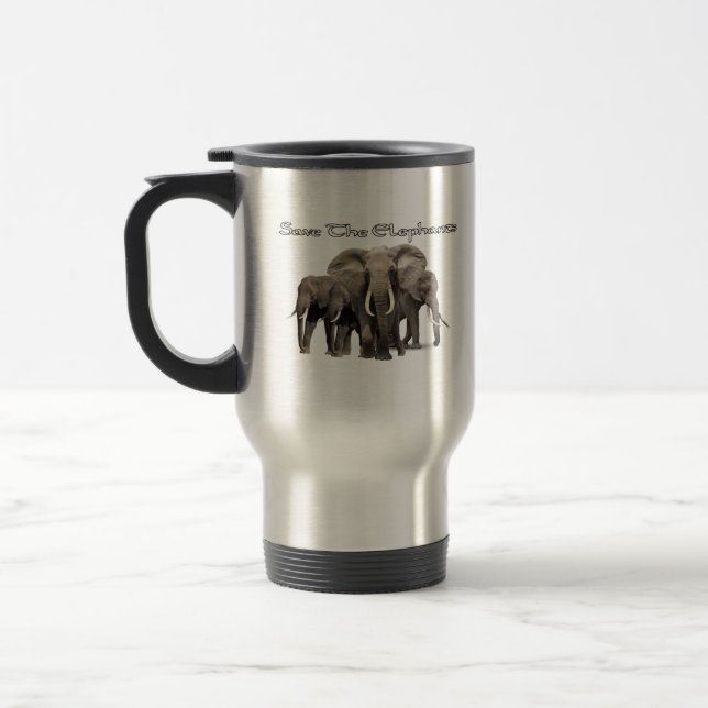 Taza de viaje de elefante africano (Izquierda)