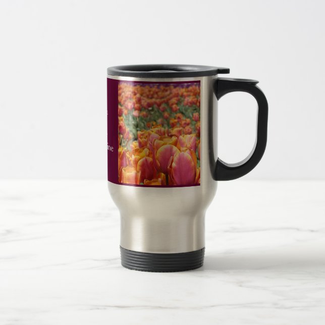Taza de viaje de flores de tulipán Eres mi sol (Derecha)