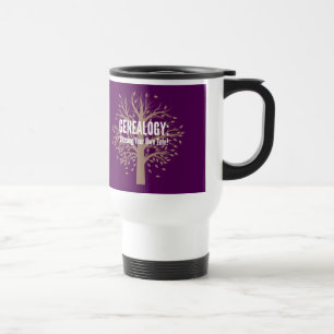 Taza de viaje de genealogía (Púrpura)