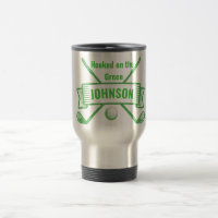 Taza de viaje de golf con gancho - Regalo personal