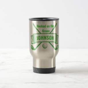 Taza de viaje de golf con gancho - Regalo personal