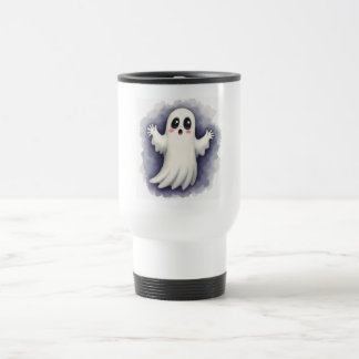 Taza de viaje de Halloween con fantasma espeluznan