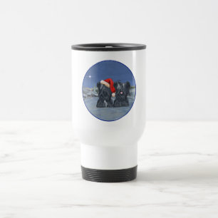 Taza de viaje de invierno de Skye Terriers