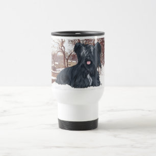Taza de viaje de invierno para Skye Terrier