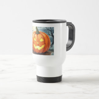 Taza de viaje de Jack-O'-Lantern espeluznante