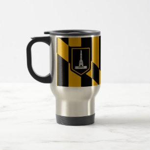 Taza de viaje de la bandera de Baltimore