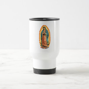 Taza de viaje de la Virgen de Guadalupe