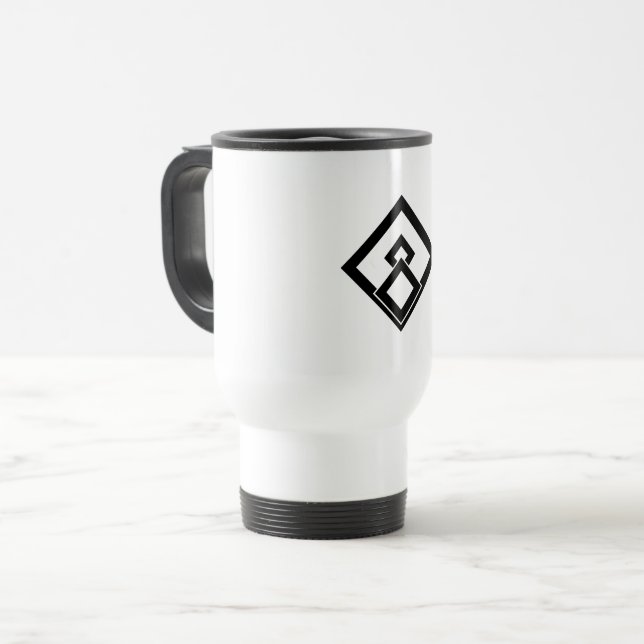 Taza de viaje de medida de madera rota (Anverso izquierdo)