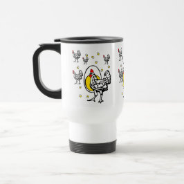 Taza de viaje de pollo Roseanne