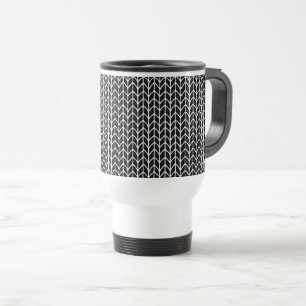 Taza de viaje de punto NEGRA