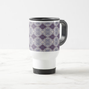 Taza de viaje de punto PLUM ARGYLE
