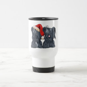 Taza de viaje de Santa Claus para Skye Terrier