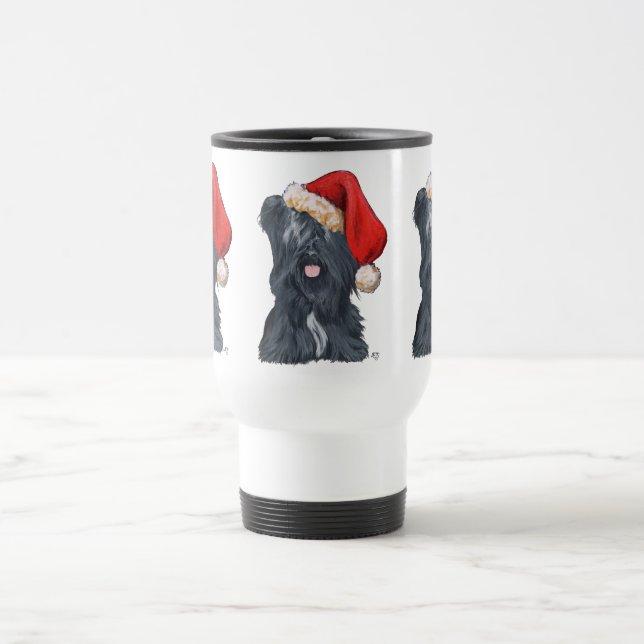 Taza de viaje de Santa Claus Terrier Skye (Centro)