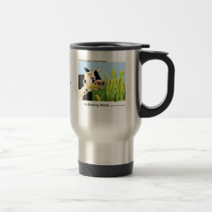 Taza de viaje de vaca divertida "A-Grazin' Maize"