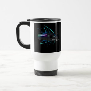 Taza de viaje de vida nocturna colorida tiempo de
