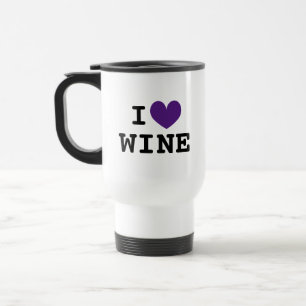 Taza de viaje de vino personalizada con icono mora