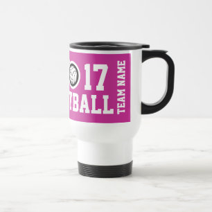 Taza de viaje de voleibol personalizable