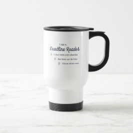 Taza De Viaje Deadline Reader Travel Mug