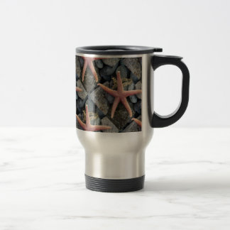 Taza De Viaje Decoración roja de la casa de playa de las