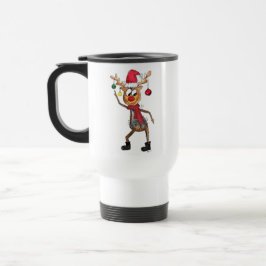 Taza De Viaje Deer de Navidades de danza caprichoso