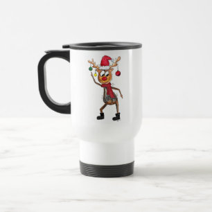 Taza De Viaje Deer de Navidades de danza caprichoso