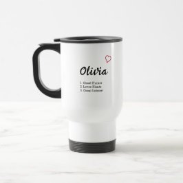 Taza De Viaje Definición de nombre personalizada