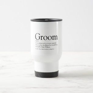 Taza De Viaje Definición de novio, despedida de soltero, boda