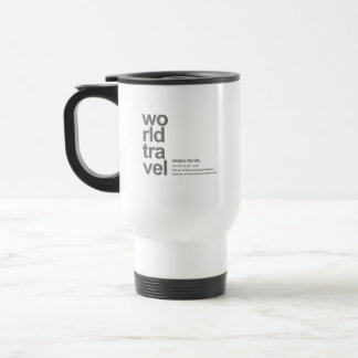 Taza De Viaje DEFINICIÓN DE VIAJE MUNDIAL Minimalista Moderna