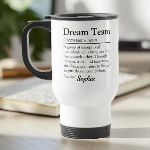 Taza De Viaje Definición del equipo de ensueño personalizado reg