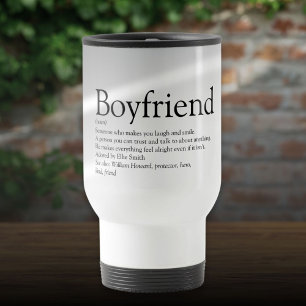 Taza De Viaje Definición del mejor novio del mundo Fun