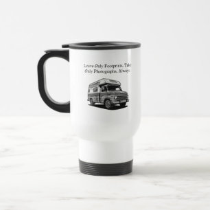 Taza De Viaje Dejar Huellas Tomar Fotografías Respeto a la Natur