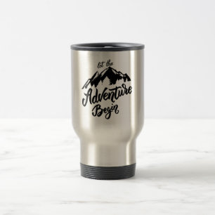 Taza De Viaje dejar que la aventura comience
