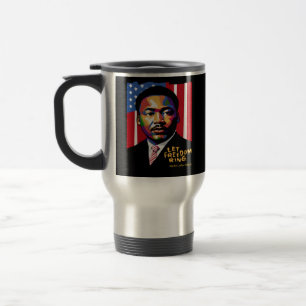 Taza De Viaje Dejar que la libertad sonara una cita graciosa