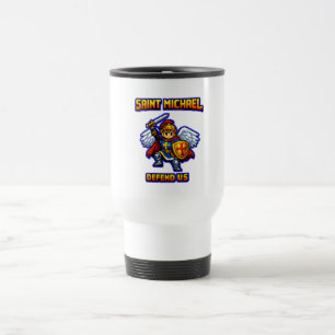 Taza de viaje del Arcángel San Miguel Taza católic
