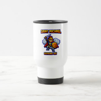 Taza de viaje del Arcángel San Miguel Taza católic