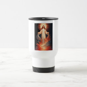 Taza de viaje del glorioso Cristo resucitado crist