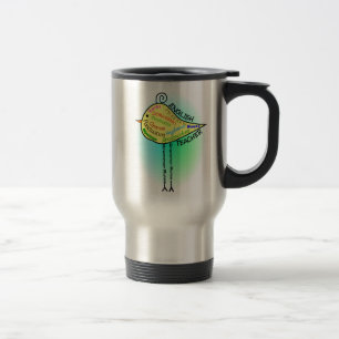 Taza De Viaje Del "regalos pájaro de la gramática" del profeso