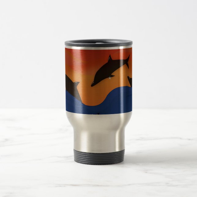 Taza De Viaje Delfines (Centro)