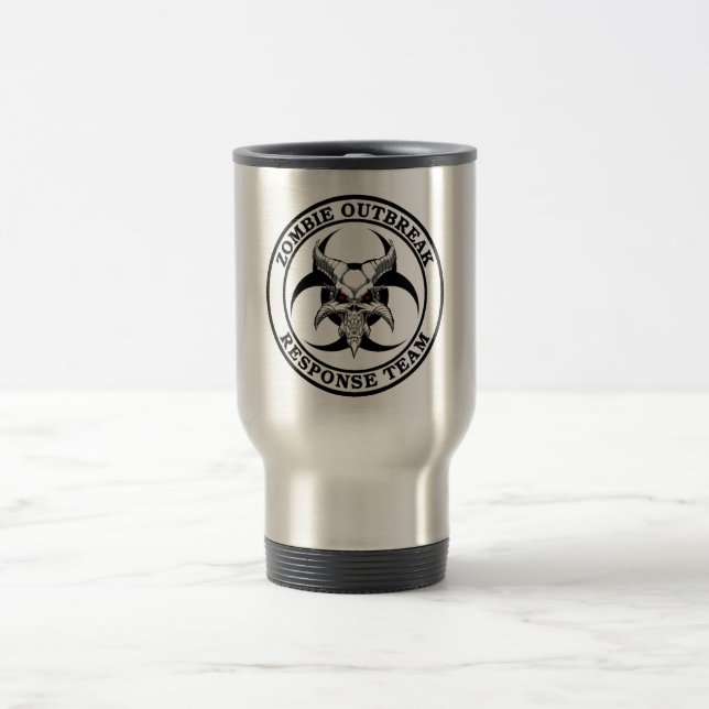 Taza De Viaje Demonio del Biohazard del brote del zombi (Centro)