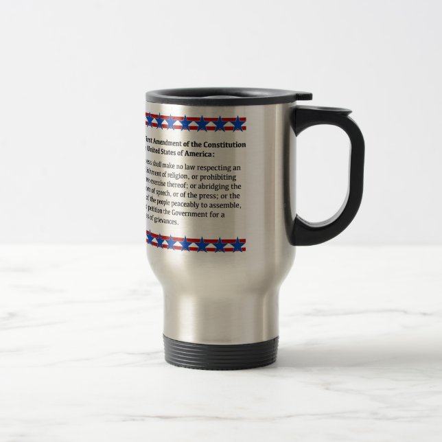 Taza De Viaje Derechos de primera enmienda (Derecha)