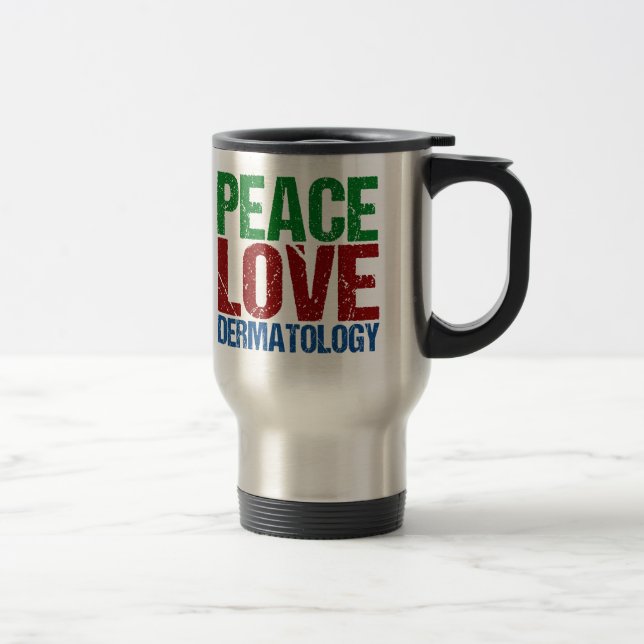 Taza De Viaje Dermatología del amor por la paz (Derecha)