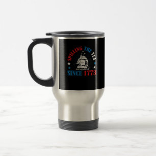 Taza De Viaje Derramamiento del té desde 1773 Historia de Estado