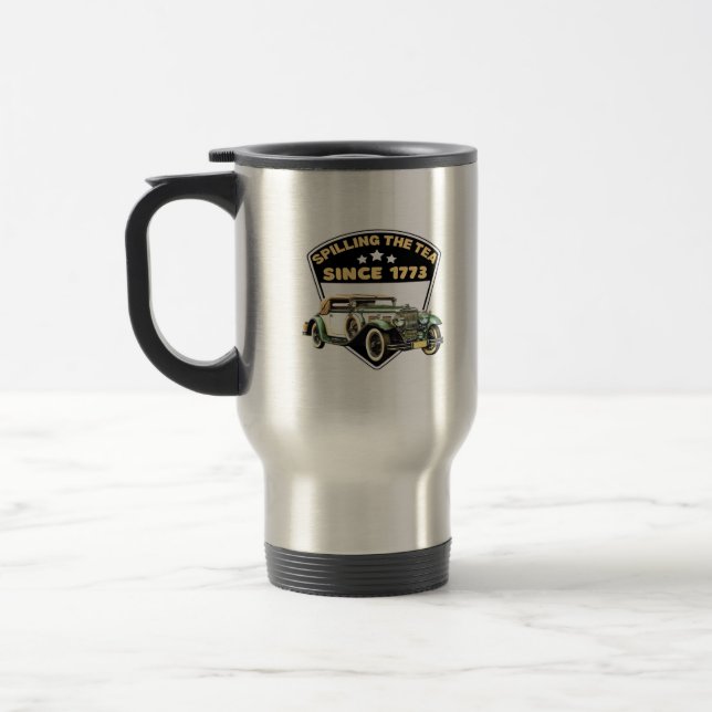 Taza De Viaje Derrame El Té Desde La Prima De 1773 (Izquierda)