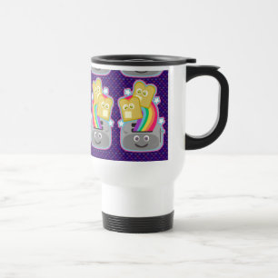Taza De Viaje Desayuno divertido con tostadas en arcoiris de Kaw